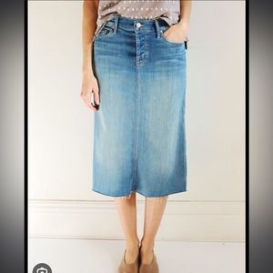MOTHER Easy A denim skirt size 25